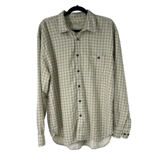 Tommy Bahama Men’s 100% Silk Long‎ Sleeve Button Up Shirt Sz L - Picture 1 of 7